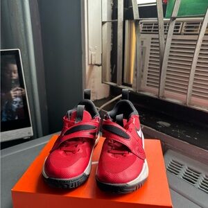 Nike Red and Black Sneakers Athletic Design